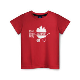 Детская футболка хлопок с принтом BBQ в Тюмени, 100% хлопок | круглый вырез горловины, полуприлегающий силуэт, длина до линии бедер | mister robot | rami malek | мистер робот | рами малек