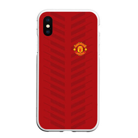 Чехол для iPhone XS Max матовый с принтом Manchester United Creative #1 в Тюмени, Силикон | Область печати: задняя сторона чехла, без боковых панелей | emirates | fc | manchester united | абстракция | геометрия | зож | клуб | линии | манчестер юнайтед | модные | мяч | россии | спорт | спортивные | стиль | тренды | футбол | футбольный клуб | экстрим | эмблема