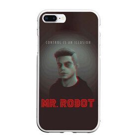 Чехол для iPhone 7Plus/8 Plus матовый с принтом Mr Robot в Тюмени, Силикон | Область печати: задняя сторона чехла, без боковых панелей | mister robot | mr robot | rami malek | мистер робот | рами малек
