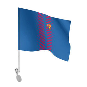 Флаг для автомобиля с принтом FC Barcelona 2018 Creative в Тюмени, 100% полиэстер | Размер: 30*21 см | fc | fc barcelona | fcb | барселона | мяч | спорт | футбол | футбольный клуб