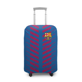 Чехол для чемодана 3D с принтом FC Barcelona 2018 Creative в Тюмени, 86% полиэфир, 14% спандекс | двустороннее нанесение принта, прорези для ручек и колес | fc | fc barcelona | fcb | барселона | мяч | спорт | футбол | футбольный клуб