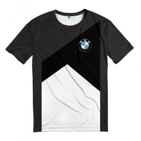 Мужская футболка 3D с принтом BMW 2018 SportWear #3 в Тюмени, 100% полиэфир | прямой крой, круглый вырез горловины, длина до линии бедер | Тематика изображения на принте: bmw | автомобильные | бмв | машины