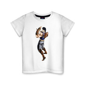 Детская футболка хлопок с принтом Джонатан Джостар в Тюмени, 100% хлопок | круглый вырез горловины, полуприлегающий силуэт, длина до линии бедер | anime | jojo | jojos bizarre adventure | аниме | джонатан джостар