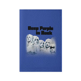 Обложка для паспорта матовая кожа с принтом Deep Purple в Тюмени, натуральная матовая кожа | размер 19,3 х 13,7 см; прозрачные пластиковые крепления | Тематика изображения на принте: album | british | deep purple | england | heavy metal | rock group | альбом | англия | британская | рок группа | хеви металл