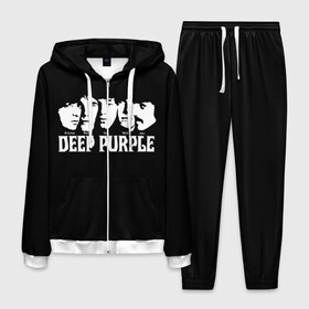 Мужской костюм 3D с принтом Deep Purple в Тюмени, 100% полиэстер | Манжеты и пояс оформлены тканевой резинкой, двухслойный капюшон со шнурком для регулировки, карманы спереди | Тематика изображения на принте: album | british | deep purple | england | heavy metal | rock group | альбом | англия | британская | рок группа | хеви металл