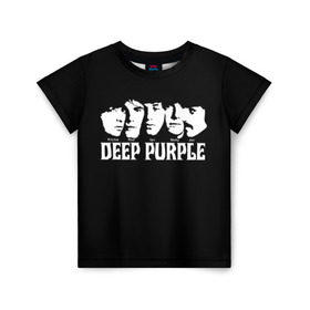 Детская футболка 3D с принтом Deep Purple в Тюмени, 100% гипоаллергенный полиэфир | прямой крой, круглый вырез горловины, длина до линии бедер, чуть спущенное плечо, ткань немного тянется | album | british | deep purple | england | heavy metal | rock group | альбом | англия | британская | рок группа | хеви металл