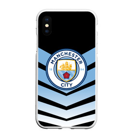 Чехол для iPhone XS Max матовый с принтом Manchester city 2018 Arrow в Тюмени, Силикон | Область печати: задняя сторона чехла, без боковых панелей | Тематика изображения на принте: fc | manchester city | манчестер сити | спорт | спортивные | футбол | футбольный клуб