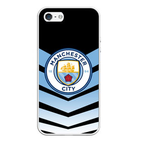 Чехол для iPhone 5/5S матовый с принтом Manchester city 2018 Arrow в Тюмени, Силикон | Область печати: задняя сторона чехла, без боковых панелей | fc | manchester city | манчестер сити | спорт | спортивные | футбол | футбольный клуб