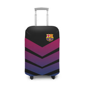 Чехол для чемодана 3D с принтом FC Barcelona 2018 Arrow в Тюмени, 86% полиэфир, 14% спандекс | двустороннее нанесение принта, прорези для ручек и колес | fc | fc barcelona | fcb | барселона | спорт | спортивные | футбол | футбольный клуб