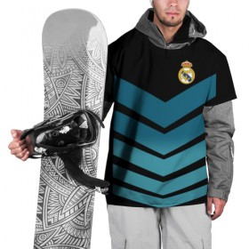 Накидка на куртку 3D с принтом Real Madrid 2018 Arrow в Тюмени, 100% полиэстер |  | fc | real madrid | реал мадрид | спорт | спортивные | футбол | футбольный клуб