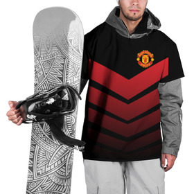 Накидка на куртку 3D с принтом Manchester United 2018 Arrow в Тюмени, 100% полиэстер |  | Тематика изображения на принте: fc | manchester united | манчестер юнайтед | спорт | спортивные | футбол | футбольный клуб