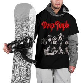 Накидка на куртку 3D с принтом Deep Purple в Тюмени, 100% полиэстер |  | album | british | deep purple | england | heavy metal | rock group | альбом | англия | британская | рок группа | хеви металл