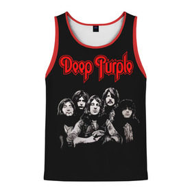 Мужская майка 3D с принтом Deep Purple в Тюмени, 100% полиэстер | круглая горловина, приталенный силуэт, длина до линии бедра. Пройма и горловина окантованы тонкой бейкой | album | british | deep purple | england | heavy metal | rock group | альбом | англия | британская | рок группа | хеви металл