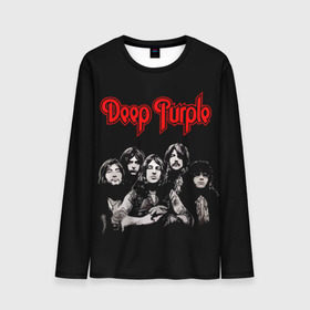 Мужской лонгслив 3D с принтом Deep Purple в Тюмени, 100% полиэстер | длинные рукава, круглый вырез горловины, полуприлегающий силуэт | Тематика изображения на принте: album | british | deep purple | england | heavy metal | rock group | альбом | англия | британская | рок группа | хеви металл