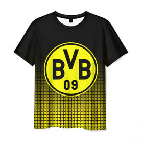 Мужская футболка 3D с принтом FC Borussia 2018 Original #1 в Тюмени, 100% полиэфир | прямой крой, круглый вырез горловины, длина до линии бедер | боруссия | дортмунд