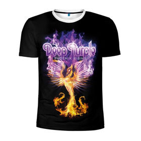Мужская футболка 3D спортивная с принтом Deep Purple в Тюмени, 100% полиэстер с улучшенными характеристиками | приталенный силуэт, круглая горловина, широкие плечи, сужается к линии бедра | album | british | deep purple | england | heavy metal | rock group | альбом | англия | британская | рок группа | хеви металл