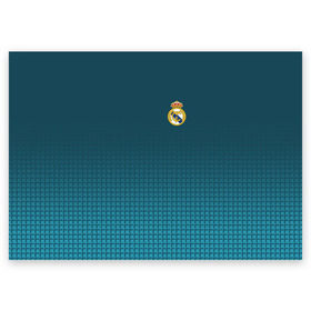 Поздравительная открытка с принтом Real Madrid 2018 #14 в Тюмени, 100% бумага | плотность бумаги 280 г/м2, матовая, на обратной стороне линовка и место для марки
 | Тематика изображения на принте: emirates | fc | real madrid | клуб | мода | мяч | реал мадрид | экстрим | эмблема