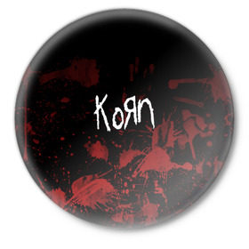 Значок с принтом Korn в Тюмени,  металл | круглая форма, металлическая застежка в виде булавки | korn | koяn | альтернативный | арвизу | гранж | грув | группа | дэвис | корн | коян | лузье | манки | метал | музыка | нюметал | панк | песни | рок | уэлч | филди | филипп | хэд | шаффер