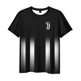 Мужская футболка 3D с принтом Juventus 2018 Line в Тюмени, 100% полиэфир | прямой крой, круглый вырез горловины, длина до линии бедер | Тематика изображения на принте: fc | juventus | спорт | фк | футбол | ювентус