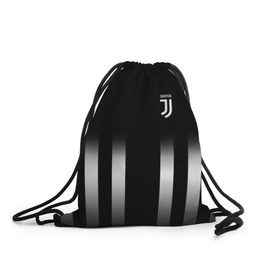 Рюкзак-мешок 3D с принтом Juventus 2018 Line в Тюмени, 100% полиэстер | плотность ткани — 200 г/м2, размер — 35 х 45 см; лямки — толстые шнурки, застежка на шнуровке, без карманов и подкладки | fc | juventus | спорт | фк | футбол | ювентус