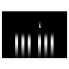 Поздравительная открытка с принтом Juventus 2018 Line в Тюмени, 100% бумага | плотность бумаги 280 г/м2, матовая, на обратной стороне линовка и место для марки
 | Тематика изображения на принте: fc | juventus | спорт | фк | футбол | ювентус