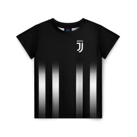 Детская футболка 3D с принтом Juventus 2018 Line в Тюмени, 100% гипоаллергенный полиэфир | прямой крой, круглый вырез горловины, длина до линии бедер, чуть спущенное плечо, ткань немного тянется | fc | juventus | спорт | фк | футбол | ювентус