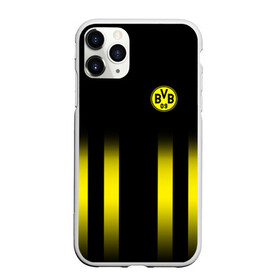 Чехол для iPhone 11 Pro Max матовый с принтом FC Borussia 2018 Line в Тюмени, Силикон |  | боруссия | дортмунд