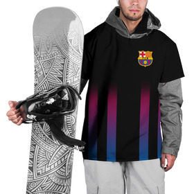 Накидка на куртку 3D с принтом FC Barcelona Color Line в Тюмени, 100% полиэстер |  | fc barcelona | fcb | барселона | спорт | спортивные | фк | футбол