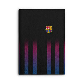 Обложка для автодокументов с принтом FC Barcelona Color Line в Тюмени, натуральная кожа |  размер 19,9*13 см; внутри 4 больших “конверта” для документов и один маленький отдел — туда идеально встанут права | fc barcelona | fcb | барселона | спорт | спортивные | фк | футбол