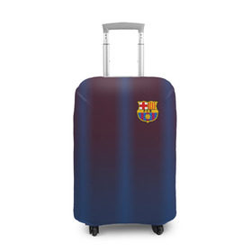 Чехол для чемодана 3D с принтом FC Barcelona Gradient в Тюмени, 86% полиэфир, 14% спандекс | двустороннее нанесение принта, прорези для ручек и колес | fc | fc barcelona | fcb | барселона | спорт | спортивные | фк | футбол