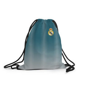 Рюкзак-мешок 3D с принтом Real Madrid 2018 Gradient в Тюмени, 100% полиэстер | плотность ткани — 200 г/м2, размер — 35 х 45 см; лямки — толстые шнурки, застежка на шнуровке, без карманов и подкладки | 