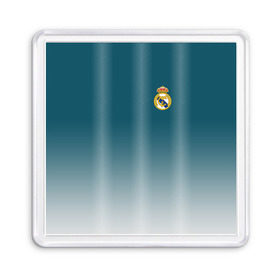 Магнит 55*55 с принтом Real Madrid 2018 Gradient в Тюмени, Пластик | Размер: 65*65 мм; Размер печати: 55*55 мм | 