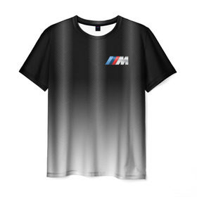 Мужская футболка 3D с принтом BMW 2018 Black Gradient в Тюмени, 100% полиэфир | прямой крой, круглый вырез горловины, длина до линии бедер | bmw | автомобильные | бмв | машины