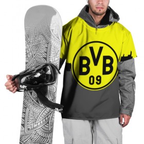 Накидка на куртку 3D с принтом FC Borussia 2018 Paints в Тюмени, 100% полиэстер |  | borussia dortmund | fc | боруссия | спорт | спортивные | фк | футбол
