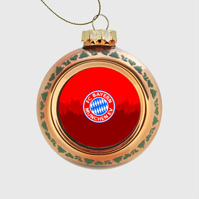 Стеклянный ёлочный шар с принтом FC Bayern 2018 Paints в Тюмени, Стекло | Диаметр: 80 мм | Тематика изображения на принте: bayern | fc | бавария | спорт | спортивные | фк | футбол
