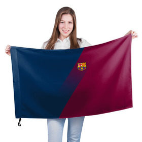 Флаг 3D с принтом FC Barcelona 2018 Элита в Тюмени, 100% полиэстер | плотность ткани — 95 г/м2, размер — 67 х 109 см. Принт наносится с одной стороны | fc barcelona | fcb | барселона | спорт | спортивные | фк | футбол