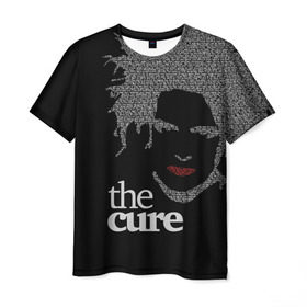 Мужская футболка 3D с принтом The Cure в Тюмени, 100% полиэфир | прямой крой, круглый вырез горловины, длина до линии бедер | Тематика изображения на принте: robert smith | rock band | the cure | uk | британия | роберт смит | рок группа