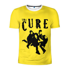 Мужская футболка 3D спортивная с принтом The Cure в Тюмени, 100% полиэстер с улучшенными характеристиками | приталенный силуэт, круглая горловина, широкие плечи, сужается к линии бедра | robert smith | rock band | the cure | uk | британия | роберт смит | рок группа