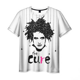 Мужская футболка 3D с принтом The Cure в Тюмени, 100% полиэфир | прямой крой, круглый вырез горловины, длина до линии бедер | robert smith | rock band | the cure | uk | британия | роберт смит | рок группа