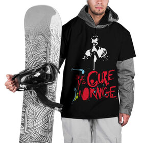 Накидка на куртку 3D с принтом The Cure в Тюмени, 100% полиэстер |  | robert smith | rock band | the cure | uk | британия | роберт смит | рок группа