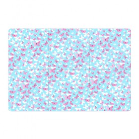 Магнитный плакат 3Х2 с принтом Розовые бабочки 2 в Тюмени, Полимерный материал с магнитным слоем | 6 деталей размером 9*9 см | Тематика изображения на принте: бабочка | лето | розовый | цветок