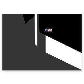 Поздравительная открытка с принтом BMW Sport Design в Тюмени, 100% бумага | плотность бумаги 280 г/м2, матовая, на обратной стороне линовка и место для марки
 | bmw | автомобильные | бмв | машины