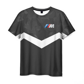 Мужская футболка 3D с принтом BMW Militayry Sport II в Тюмени, 100% полиэфир | прямой крой, круглый вырез горловины, длина до линии бедер | Тематика изображения на принте: 