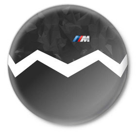 Значок с принтом BMW Militayry Sport II в Тюмени,  металл | круглая форма, металлическая застежка в виде булавки | 