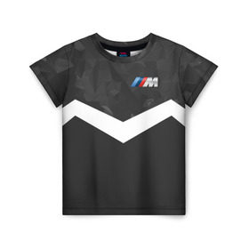 Детская футболка 3D с принтом BMW Militayry Sport II в Тюмени, 100% гипоаллергенный полиэфир | прямой крой, круглый вырез горловины, длина до линии бедер, чуть спущенное плечо, ткань немного тянется | 