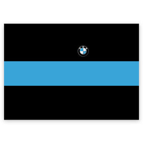 Поздравительная открытка с принтом BMW 2018 Blue Line в Тюмени, 100% бумага | плотность бумаги 280 г/м2, матовая, на обратной стороне линовка и место для марки
 | bmw | автомобильные | бмв | машины