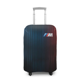 Чехол для чемодана 3D с принтом BMW M Abstract Design в Тюмени, 86% полиэфир, 14% спандекс | двустороннее нанесение принта, прорези для ручек и колес | bmw | bmw motorsport | bmw performance | carbon | m | motorsport | performance | sport | бмв | карбон | моторспорт | спорт