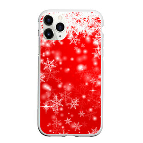 Чехол для iPhone 11 Pro Max матовый с принтом Новогоднее чудо 1 в Тюмени, Силикон |  | Тематика изображения на принте: новый год | снег | снежинки