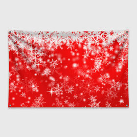Флаг-баннер с принтом Новогоднее чудо 1 в Тюмени, 100% полиэстер | размер 67 х 109 см, плотность ткани — 95 г/м2; по краям флага есть четыре люверса для крепления | новый год | снег | снежинки