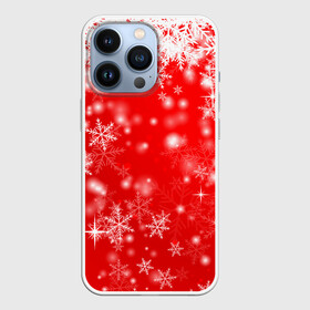 Чехол для iPhone 13 Pro с принтом Новогоднее чудо 1 в Тюмени,  |  | Тематика изображения на принте: новый год | снег | снежинки